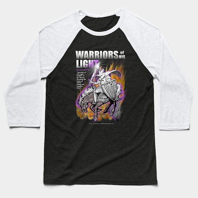 "Warriors of HIS Light" Art SS2 Baseball T-Shirt by MyTeeGraphics